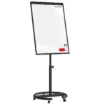 Mobiles magnetisches Whiteboard-Flipchart 100x70 cm schwarz + GRATIS