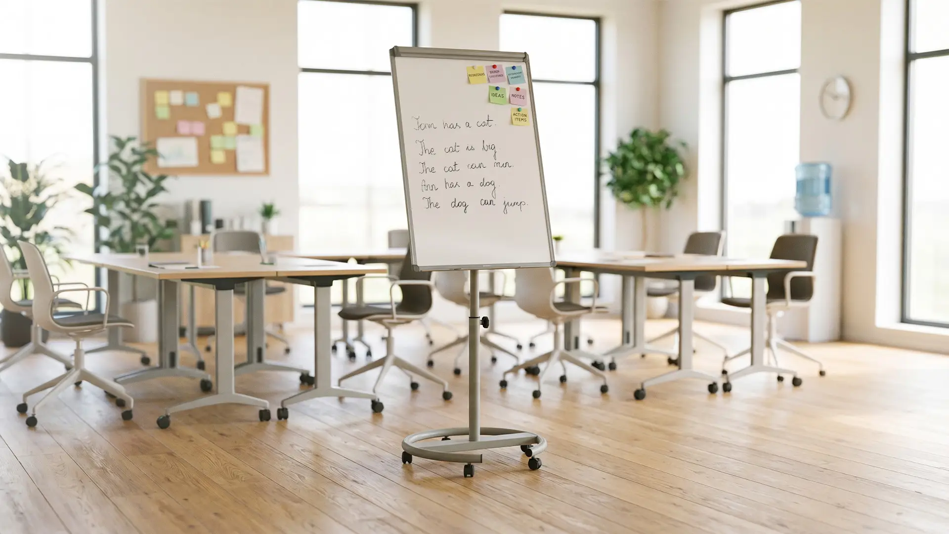 Mobiles magnetisches Whiteboard-Flipchart 100x70 cm silber + GRATIS – Bild 10