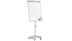 Mobiles magnetisches Whiteboard-Flipchart 100x70 cm silber + GRATIS