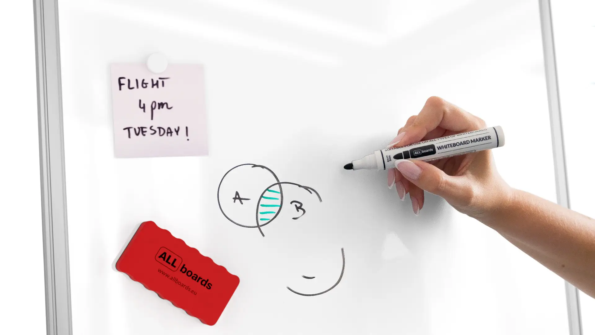 Mobiles magnetisches Whiteboard-Flipchart 100x70 cm silber + GRATIS – Bild 7