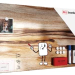 METALboards Magnettafel, exotisches Holz 60x40 cm + GRATIS Zubehörset