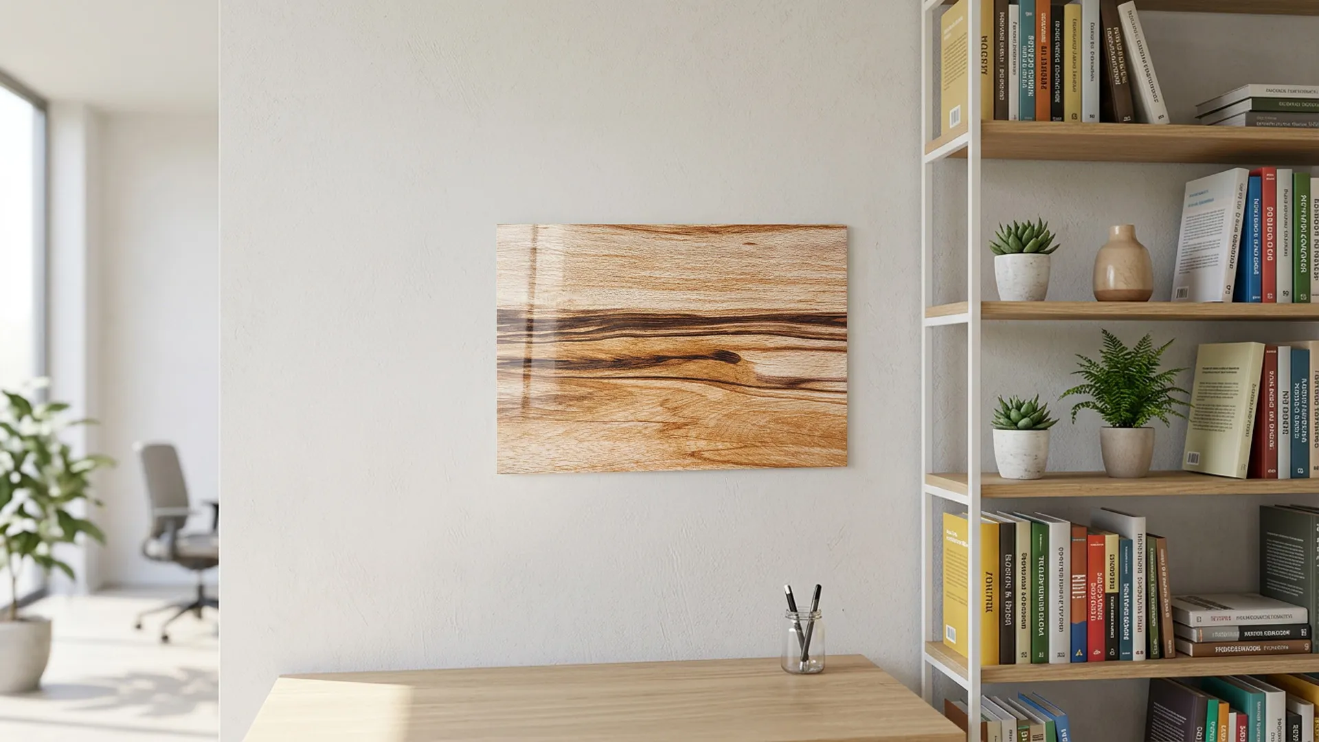METALboards Magnettafel, exotisches Holz 60x40 cm + GRATIS Zubehörset – Bild 3
