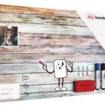 METALboards Magnettafel, Pastellfarben, 60 x 40 cm + GRATIS Zubehörset