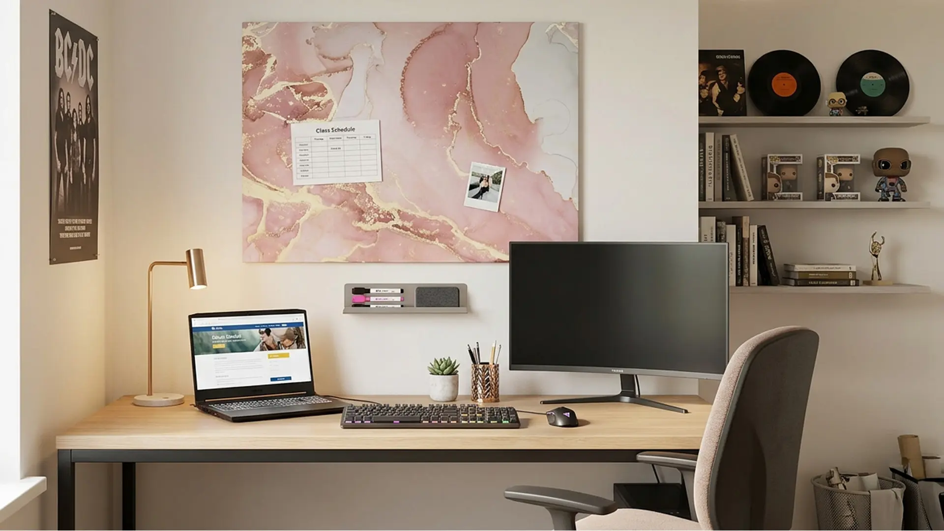 METALboards Magnettafel, Rosa Marmor 90x60 cm + GRATIS Zubehörset – Bild 11