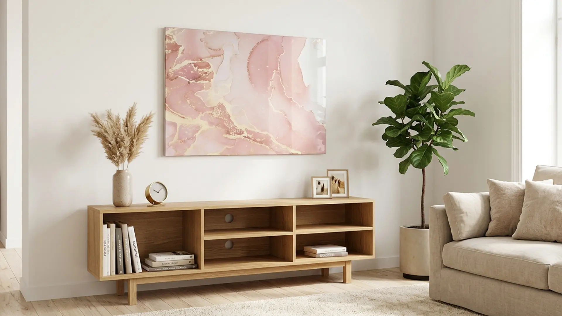 METALboards Magnettafel, Rosa Marmor 90x60 cm + GRATIS Zubehörset – Bild 4