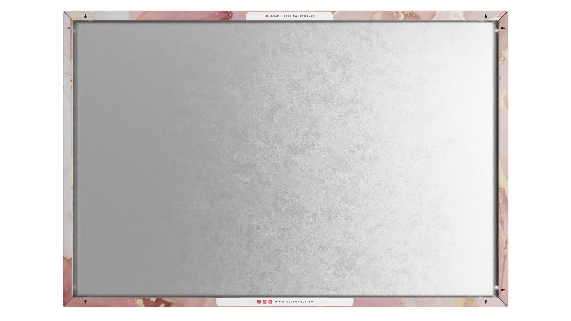 METALboards Magnettafel, Rosa Marmor 90x60 cm + GRATIS Zubehörset – Bild 8