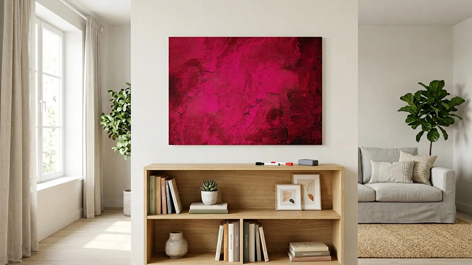 METALboards Magnettafel, Pink, 90 x 60 cm + GRATIS Zubehörset – Bild 4