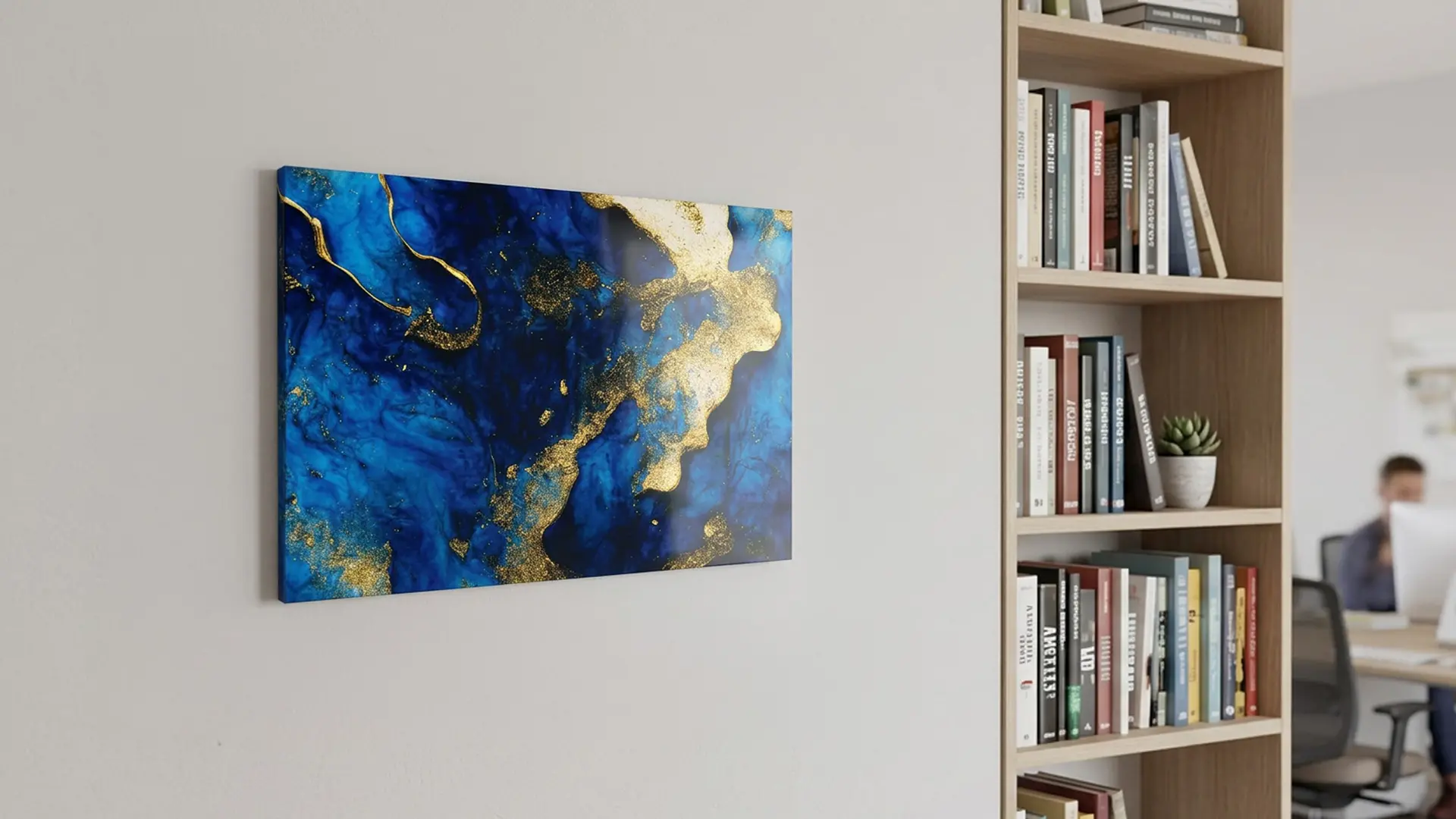 METALboards Magnettafel, blau und gold, 90 x 60 cm + GRATIS Zubehörset – Bild 3