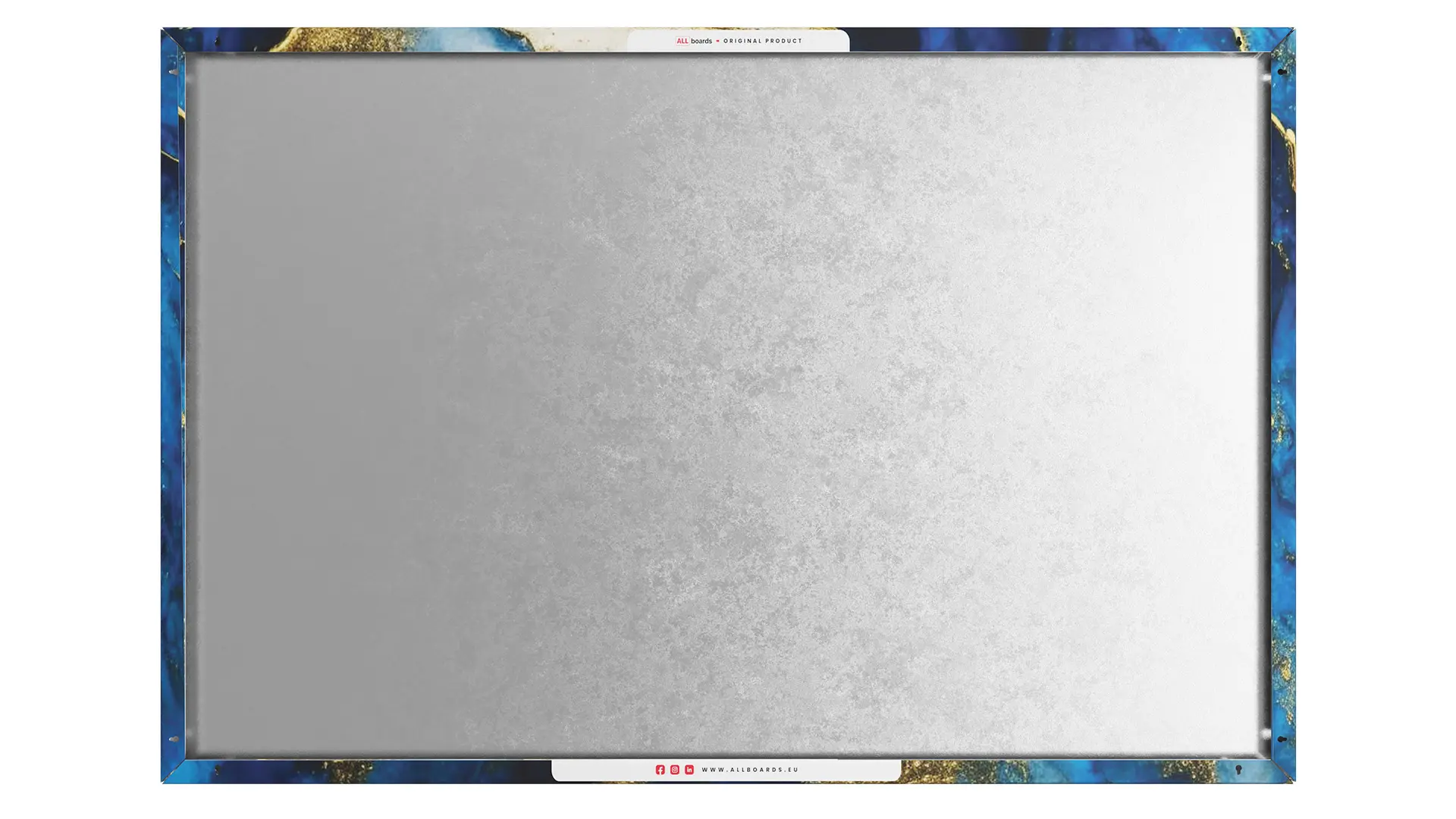 METALboards Magnettafel, blau und gold, 90 x 60 cm + GRATIS Zubehörset – Bild 8
