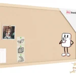 Textil-Pinnwand (Filz) 80x40 cm Camel, in einem Camelholzrahmen