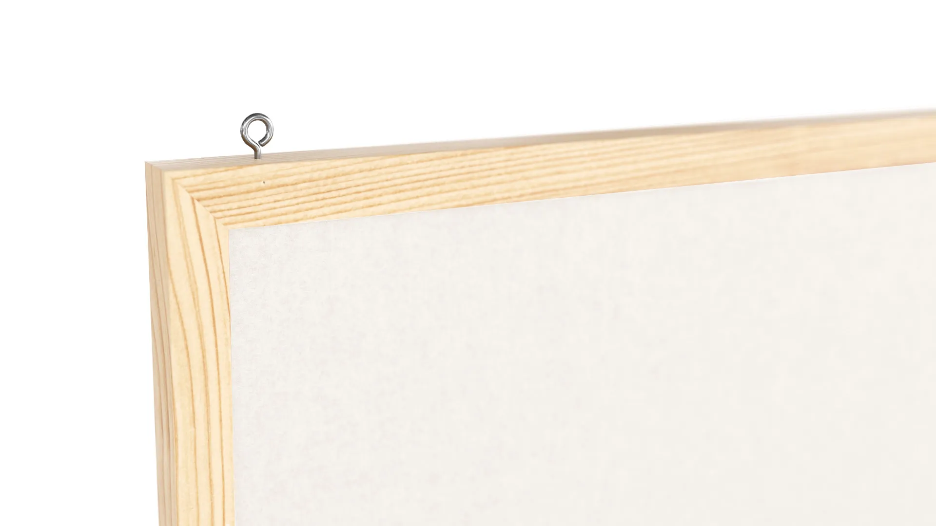 Textil-Pinnwand (Filz) 80x40 cm, weiß, mit lackiertem Holzrahmen – Bild 6