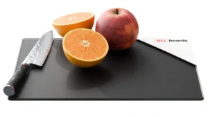 Schneidebrett aus Glas – SCHWARZ CLASSIC BLACK 30×20 cm