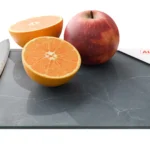 Schneidebrett aus Glas – ANTHRAZITMARMOR, 30 x 20 cm