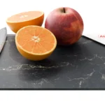 Schneidebrett aus Glas – SCHWARZER MARMOR, 30 x 20 cm