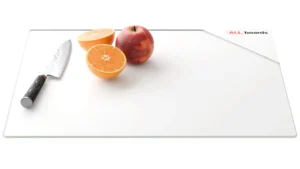 Schneidebrett aus Glas – Weiß, 50 x 40 cm