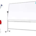Mobiles Board, Serie: TM Idea/Flex - mit doppelseitiger Whiteboard-Oberfläche, drehbar, 240x120 cm